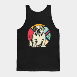 English Bulldog Retro Vintage Tank Top